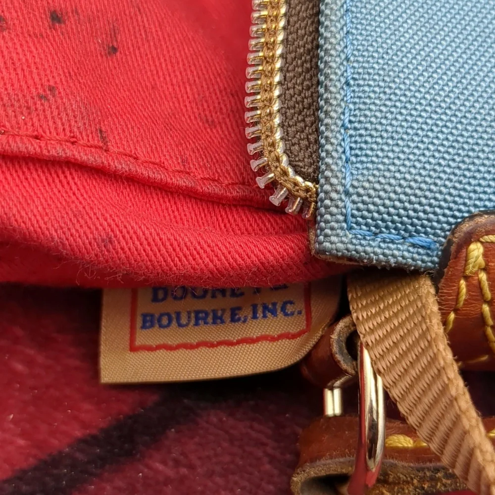 Dooney & Bourke Blue Canvas Crossbody Bag